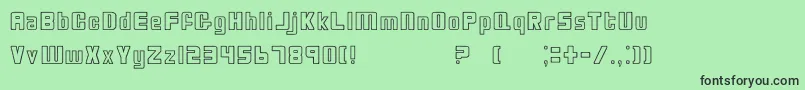 BioDisc Font – Black Fonts on Green Background