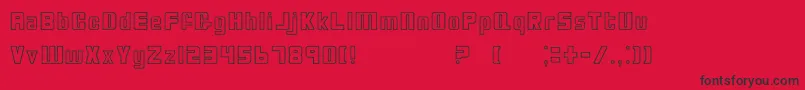 BioDisc Font – Black Fonts on Red Background