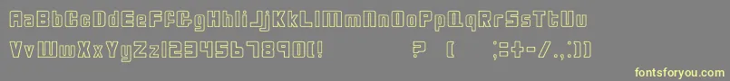 BioDisc Font – Yellow Fonts on Gray Background