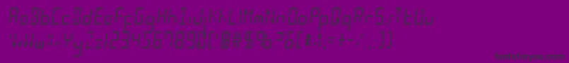 Ledsledcond Font – Black Fonts on Purple Background