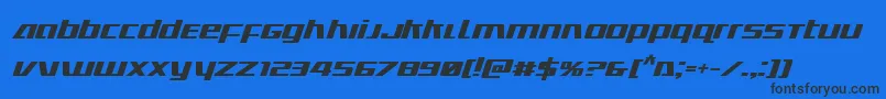 Ultramarinesboldital Font – Black Fonts on Blue Background