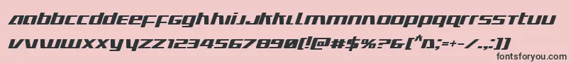 Ultramarinesboldital Font – Black Fonts on Pink Background