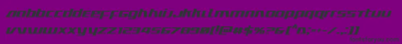 Ultramarinesboldital Font – Black Fonts on Purple Background