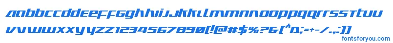 Ultramarinesboldital Font – Blue Fonts on White Background