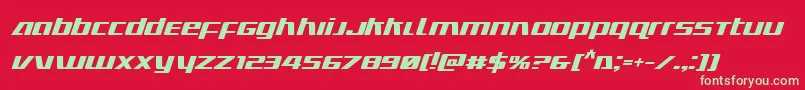 fuente Ultramarinesboldital – Fuentes Verdes Sobre Fondo Rojo
