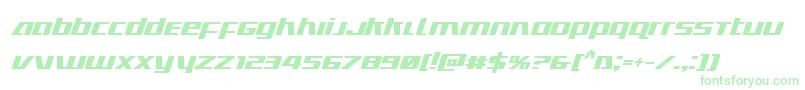 Ultramarinesboldital Font – Green Fonts on White Background