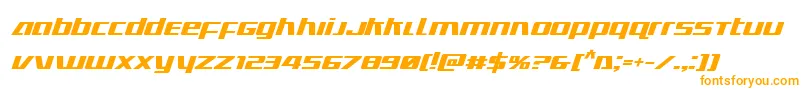 Ultramarinesboldital Font – Orange Fonts on White Background