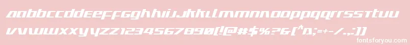 Ultramarinesboldital Font – White Fonts on Pink Background