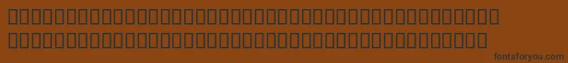 Шрифт QadiOutlineLf – чёрные шрифты на коричневом фоне