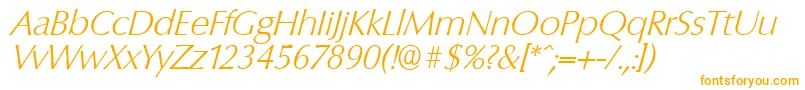 ColumbiaserialXlightItalic Font – Orange Fonts