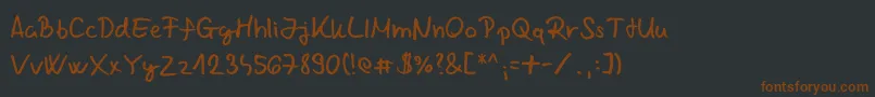 Więcej informacji o czcionce Chabinho2008V2 Czcionka Chabinho2008V2 – brązowe czcionki na czarnym tle