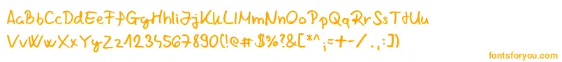 フォントChabinho2008V2 – オレンジのフォント