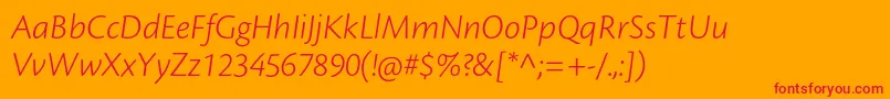 CronosproLtcaptit Font – Red Fonts on Orange Background