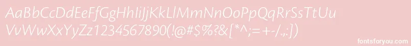 CronosproLtcaptit Font – White Fonts on Pink Background