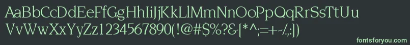 Tridentssk Font – Green Fonts on Black Background
