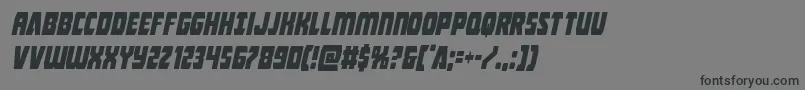 Intergalacticcondital Font – Black Fonts on Gray Background