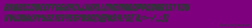 Intergalacticcondital Font – Black Fonts on Purple Background