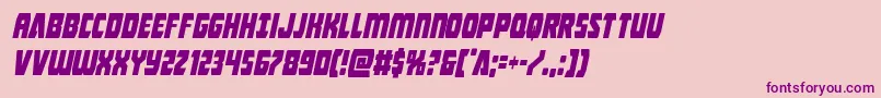 Intergalacticcondital Font – Purple Fonts on Pink Background