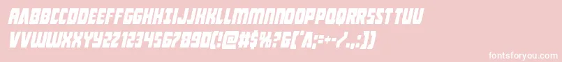 Intergalacticcondital Font – White Fonts on Pink Background