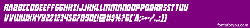 Intergalacticcondital Font – White Fonts on Purple Background