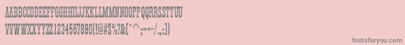 Thunderbirddextcon Font – Gray Fonts on Pink Background