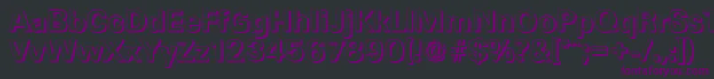 Шрифт UltimateshadowBold – фиолетовые шрифты на чёрном фоне