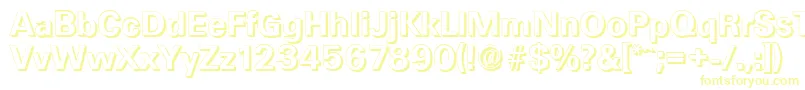 UltimateshadowBold-fontti – keltaiset fontit