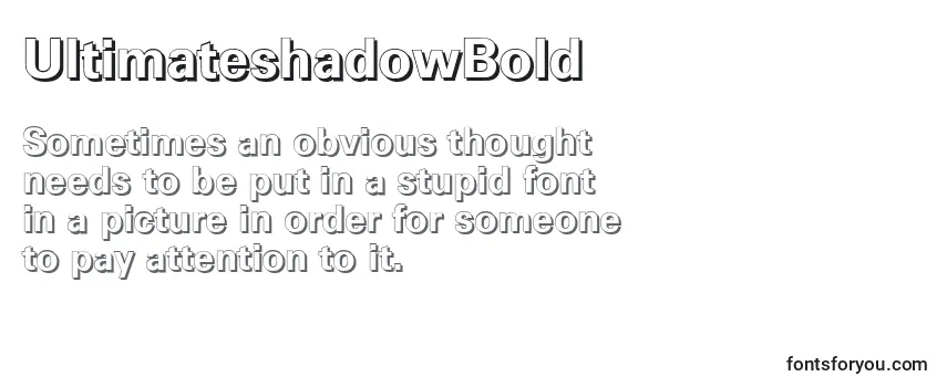 UltimateshadowBold-fontti