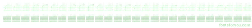 LogicTwentyFiveQ-fontti – vihreät fontit