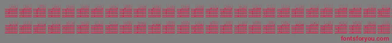 LogicTwentyFiveQ Font – Red Fonts on Gray Background