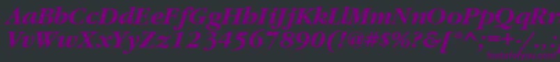 Grd76C Font – Purple Fonts on Black Background