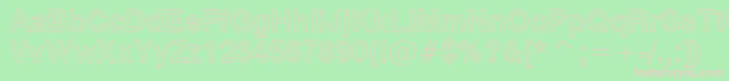 Swiss721BoldOutlineBt Font – Pink Fonts on Green Background