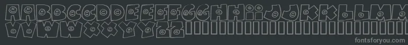 Fatbs Font – Gray Fonts on Black Background