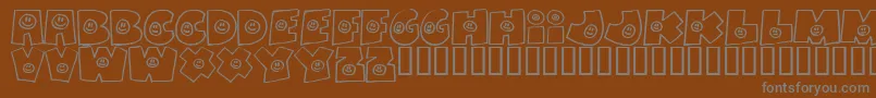 Fatbs Font – Gray Fonts on Brown Background