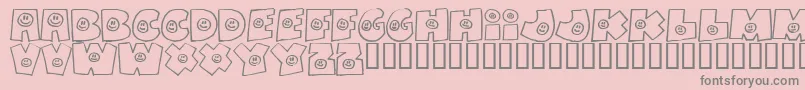 Fatbs Font – Gray Fonts on Pink Background