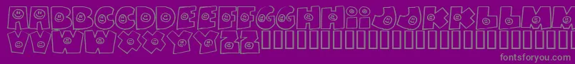Fatbs Font – Gray Fonts on Purple Background