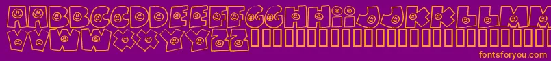 Fatbs Font – Orange Fonts on Purple Background