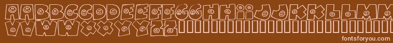 Fatbs Font – Pink Fonts on Brown Background