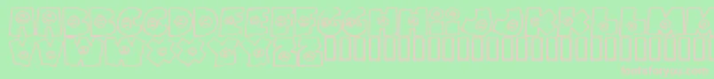 Fatbs Font – Pink Fonts on Green Background