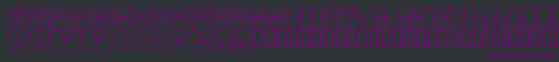 Fatbs Font – Purple Fonts on Black Background