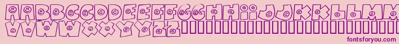 Fatbs Font – Purple Fonts on Pink Background