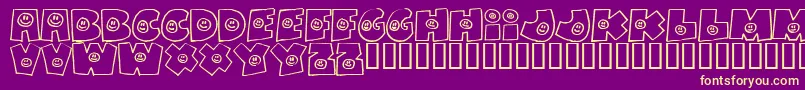 Fatbs Font – Yellow Fonts on Purple Background