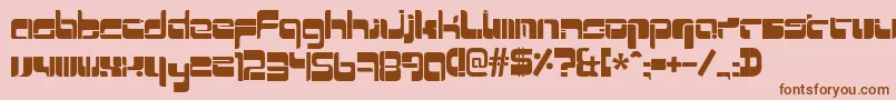 Mrquicke Font – Brown Fonts on Pink Background