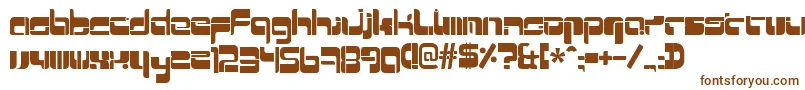 Mrquicke Font – Brown Fonts on White Background