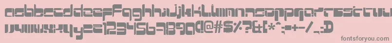 Mrquicke Font – Gray Fonts on Pink Background