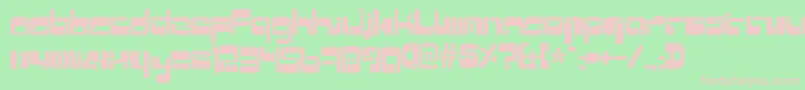 Mrquicke Font – Pink Fonts on Green Background