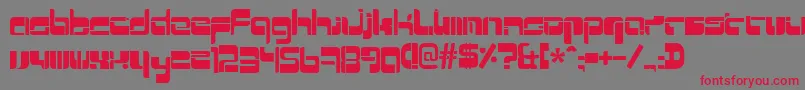 Mrquicke Font – Red Fonts on Gray Background