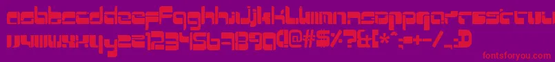 Mrquicke Font – Red Fonts on Purple Background