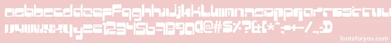 Mrquicke Font – White Fonts on Pink Background