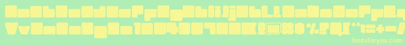 Illustrious Font – Yellow Fonts on Green Background